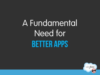 A Fundamental
   Need for
  Better Apps
 