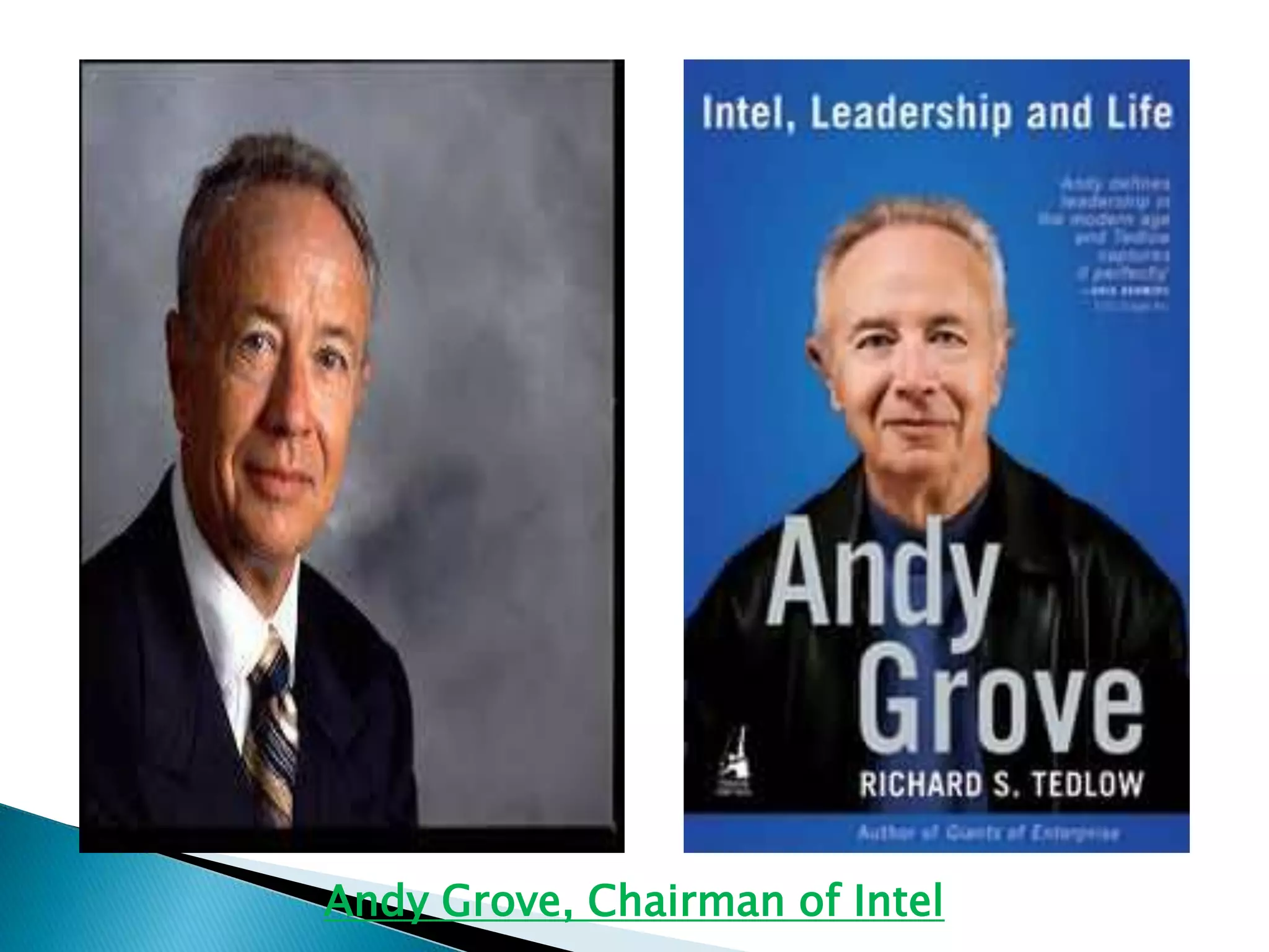 Andy Grove, Chairman of Intel 
 