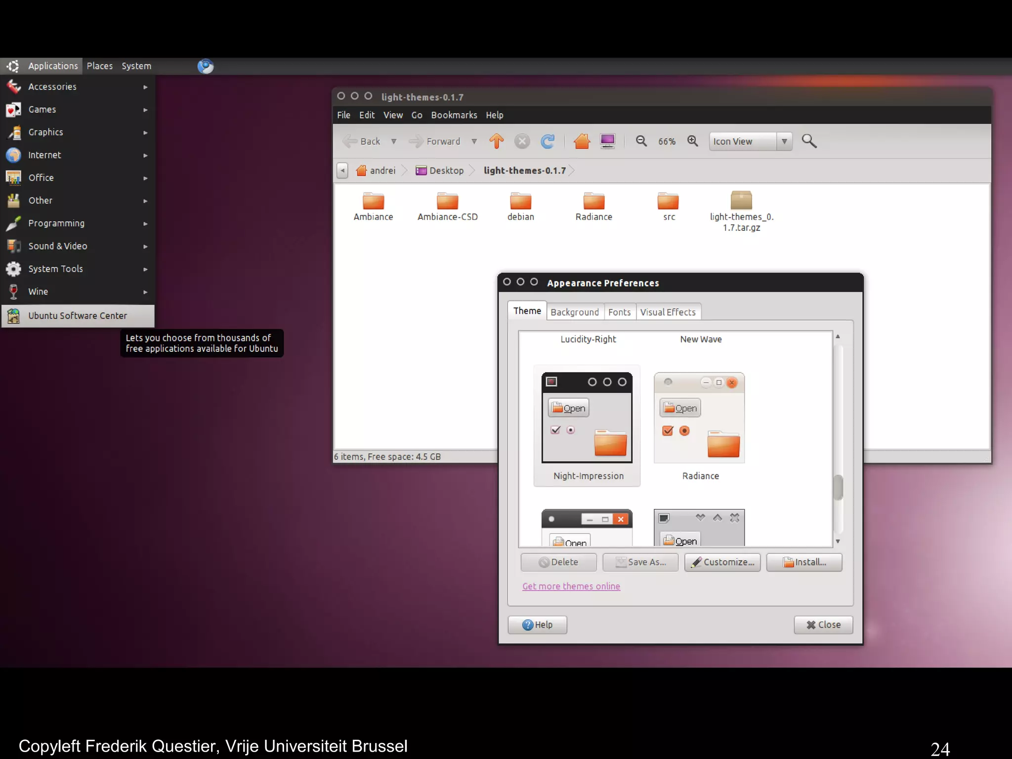 Copyleft Frederik Questier, Vrije Universiteit Brussel   24
 