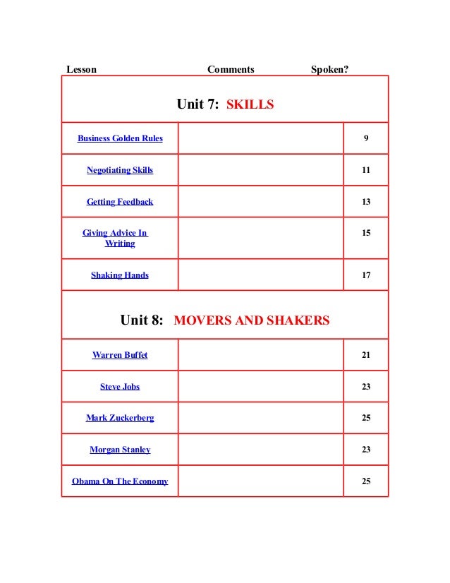 basic business english course pdf