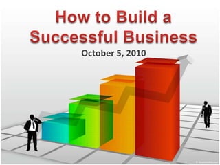 How to Build a Successful Business October 5, 2010 