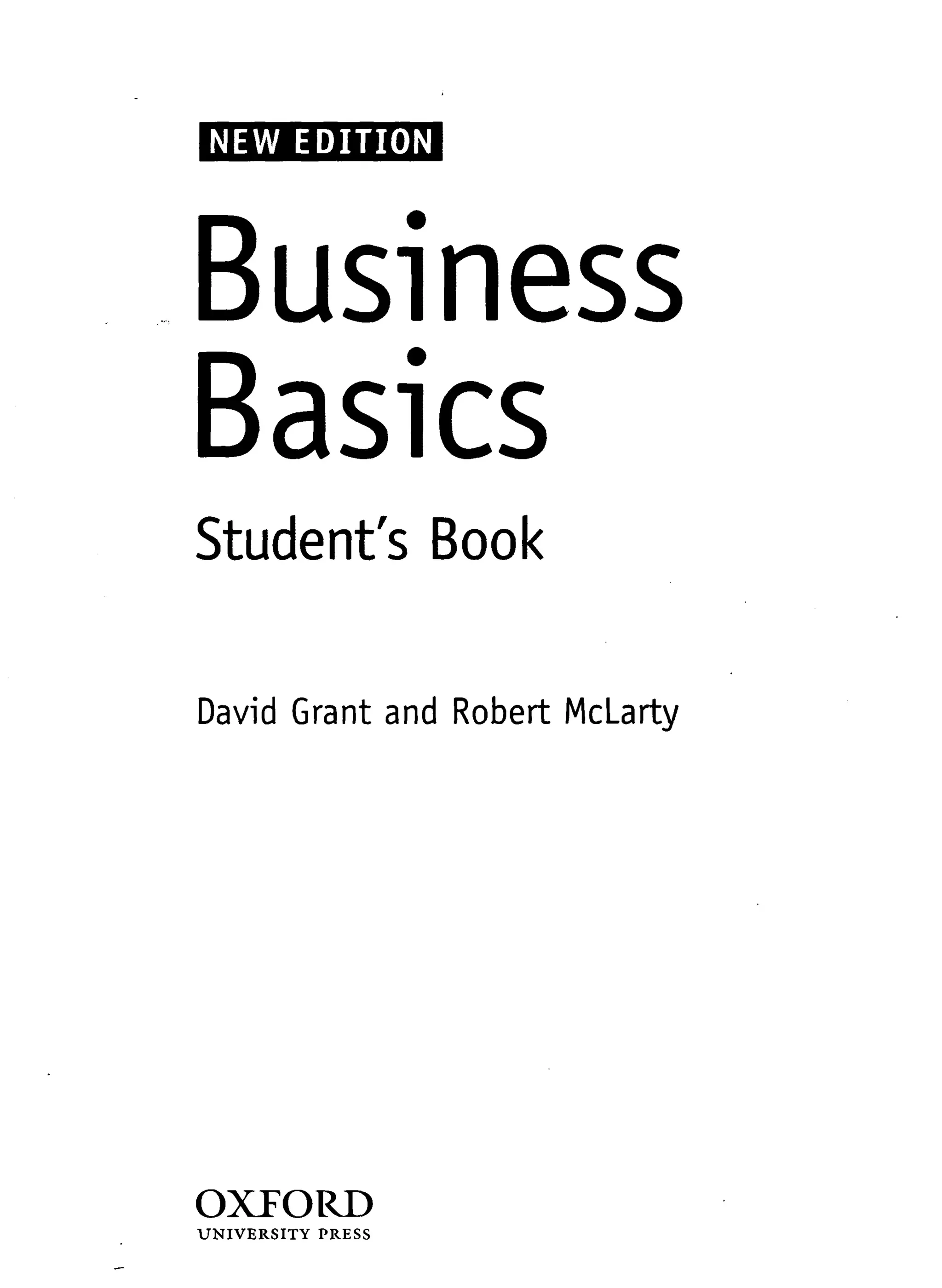 ビジネス・経済 OXFORD Business Basics Business basics student's book | PDF