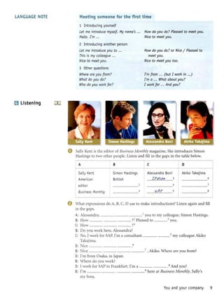 Business basics student's book