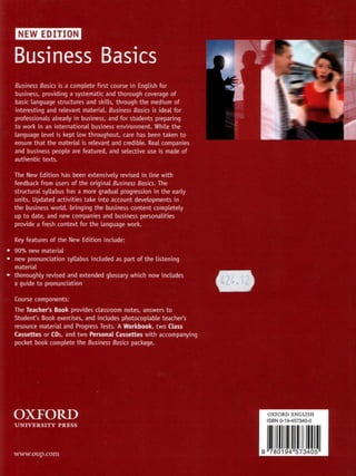 Business basics student's book