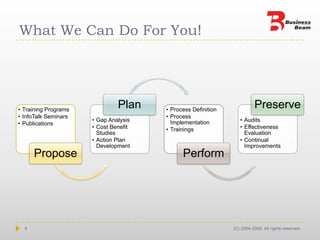 What We Can Do For You!5(C) 2004-2009. All rights reserved.