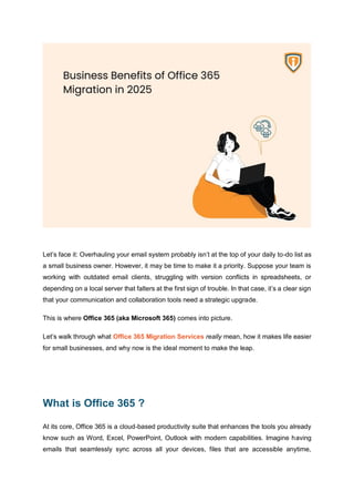 Business Benefits of Office 365 migration | PDF