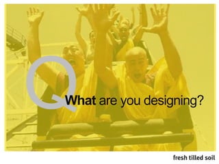 What are you designing?
 