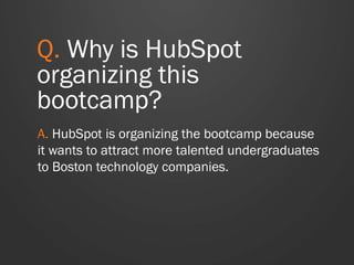 Q. I have a question,
where can I ask it?
A. The Inbound Business Bootcamp
Facebook Group:
https://www.facebook.com/groups/inboundbusiness/
 