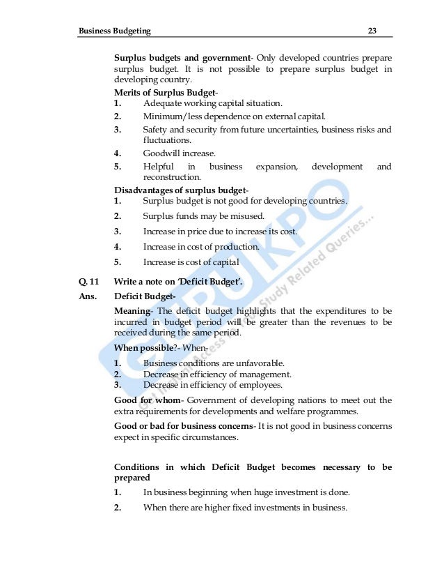 business budgeting business budgeting
