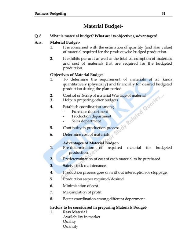 business budgeting business budgeting