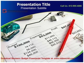  Download Business Budget Powerpoint Template