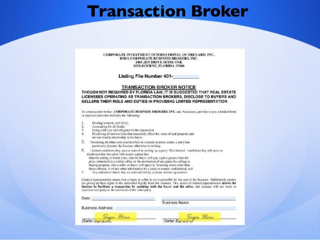 transaction broker florida meaning transaction broker florida meaning