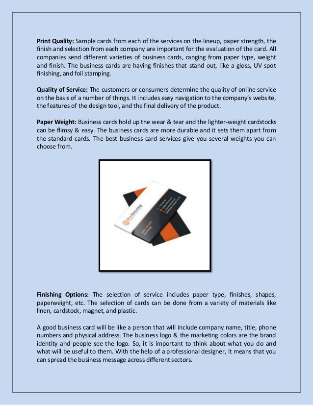 Business Card Design And Printing Services In London Uk