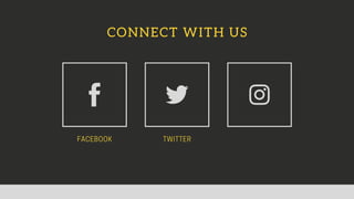 FACEBOOK TWITTER
CONNECT WITH US
 