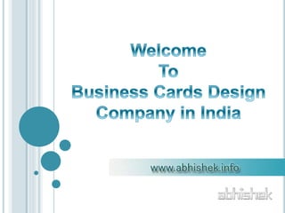 Business Cards Design Company in India