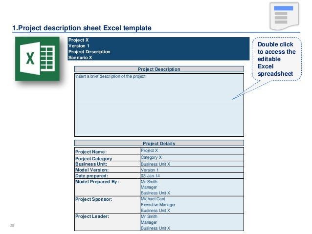 Simple Business Case Template Excel