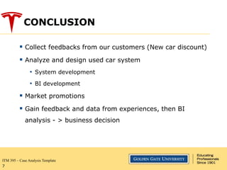 Tesla business case analysis | PPTX