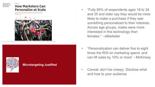 Micro Targeting Example The Business Case for Microtargeting | PPTX