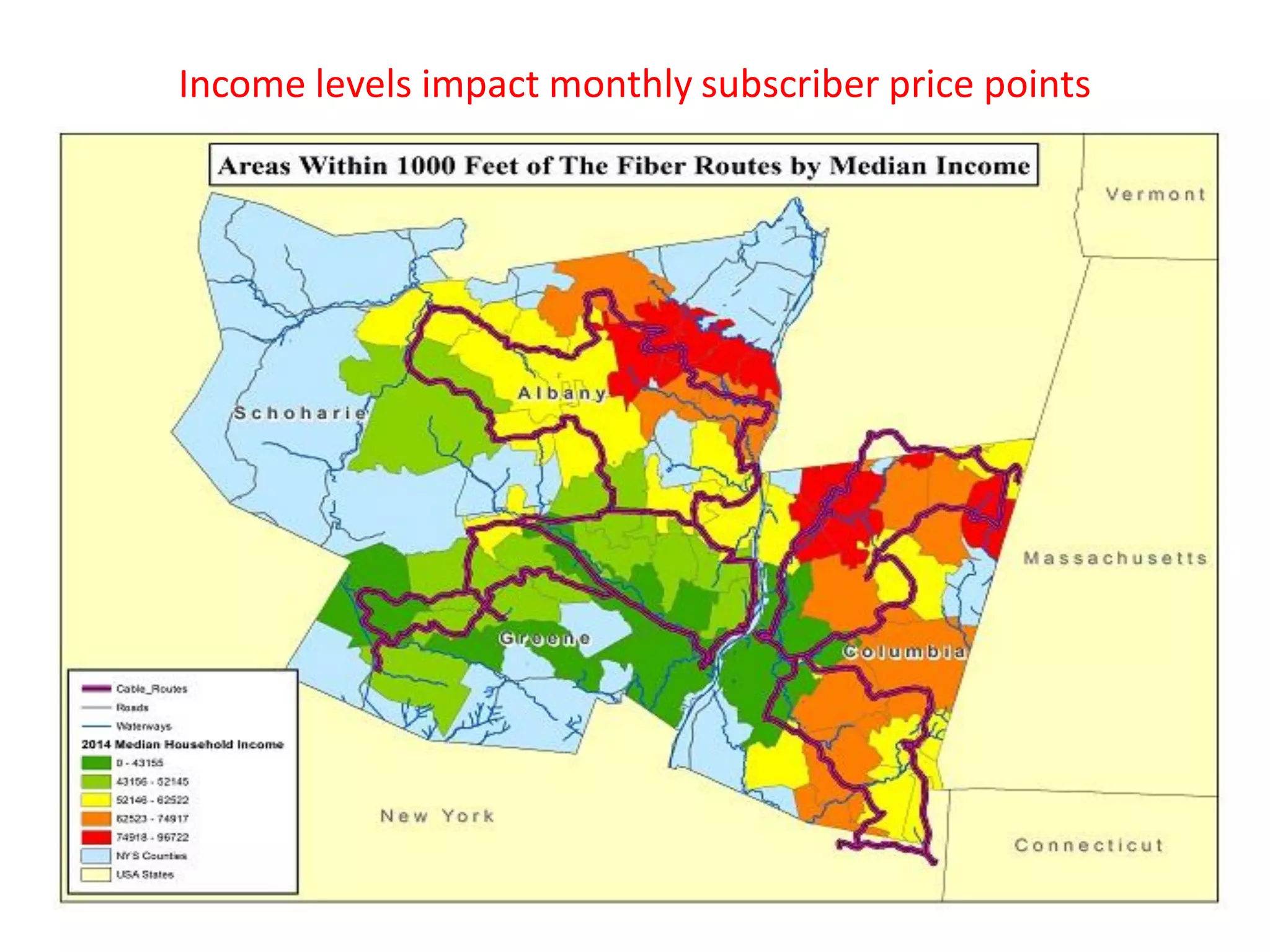 Income levels impact monthly subscriber price points