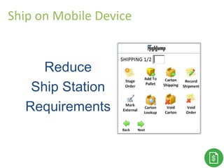 Thank You!
Reduce
Ship Station
Requirements
Ship on Mobile Device
 