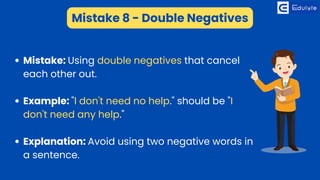 Common Mistakes in English Grammar | PDF