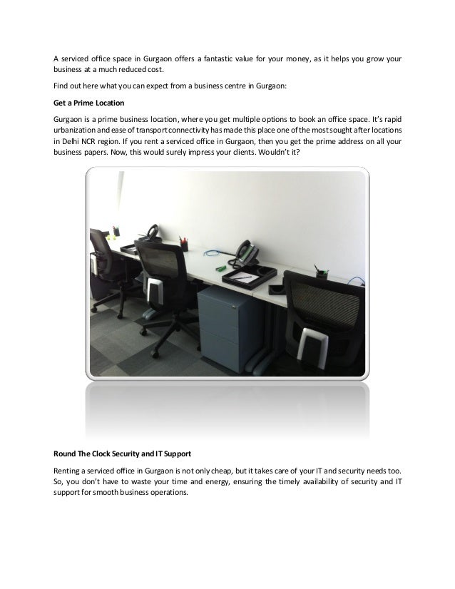 Business Centre in Gurgaon A Fantastic Value for Money