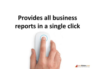 Provides all business reports in a single click