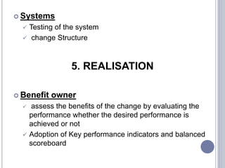 Business change lifecycle and Business Process Reengineering | PPTX