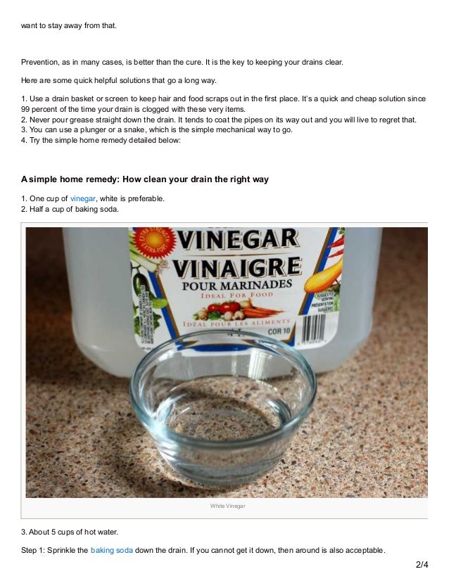 How To Clean Your Drain Simple Easy And Effective