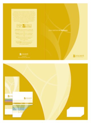My Work: Viscent The Art of Wellness Business collateral