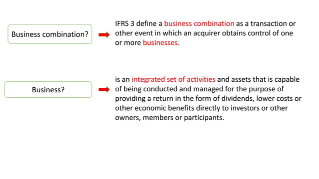 IFRS 3: Business combination | PPTX | Mergers and Acquisitions ...