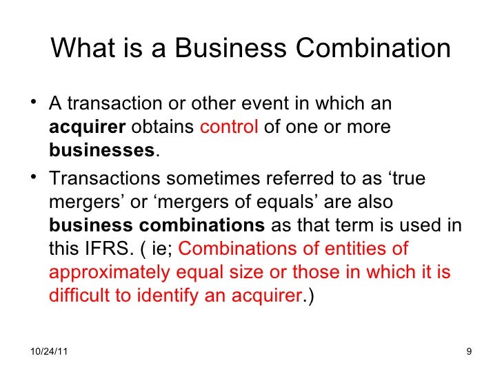 Business combinations