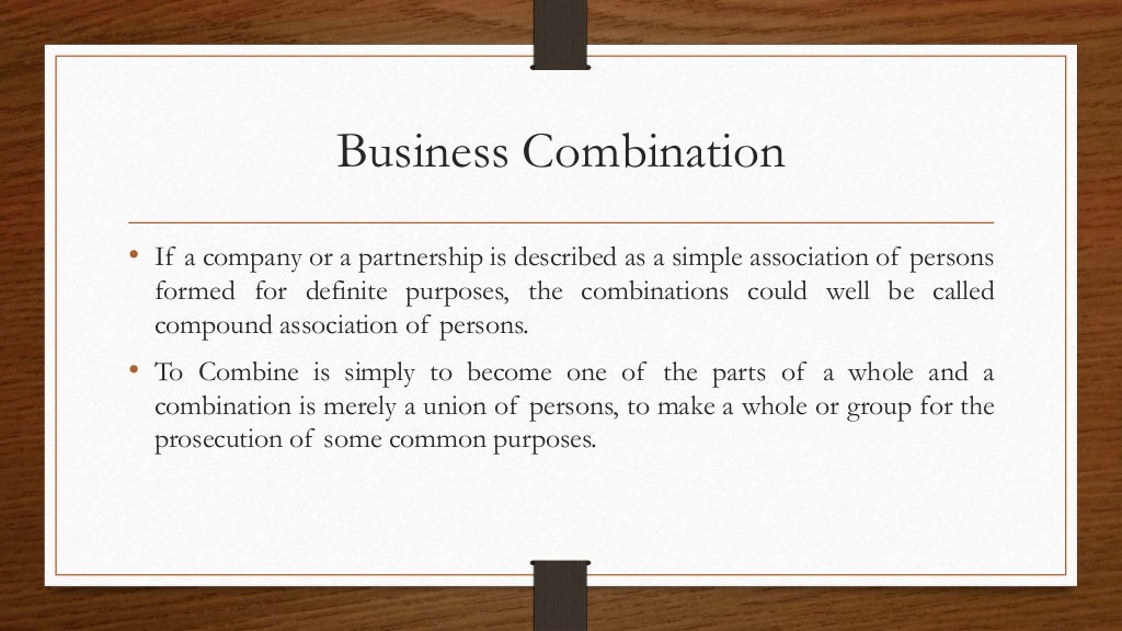 Business combinations