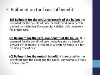 Business & commercial law presentation on bailment and pledge | PPTX
