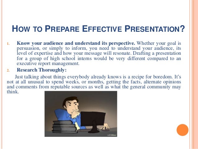 prepare a video presentation