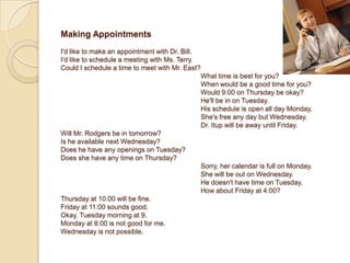 The Two-Hand ShakeThis kind of handshake signals warmth, it can seem presumptuous or insincere when  used in a first meeting . Take care : Some people consider the two – hand shake too intimate for business, while others see it as a “power” move, intended to subtly intimidate the recipient.Gloved HandshakesWhen winter gloves are worn out doors, common sense prevails: You need not take them off to shake someone’s hands.