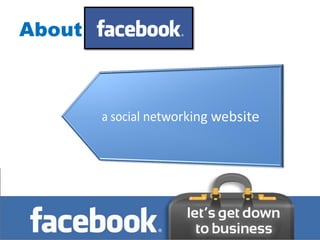 About facebook.
 