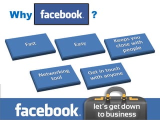 Why facebook ?
 