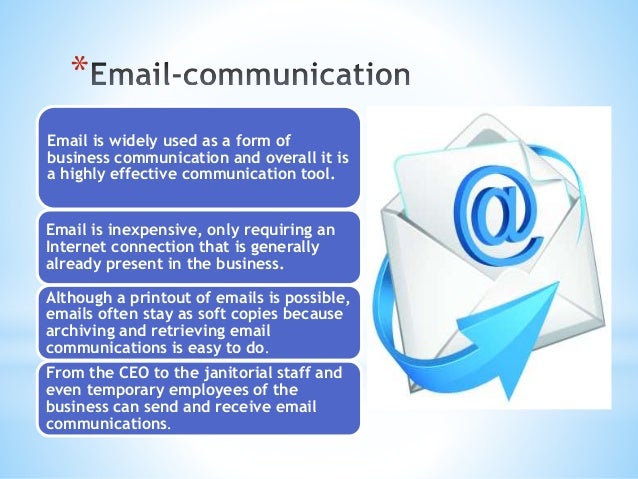 business communication email form of business communication