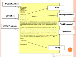 Cover Letter And Sales Letter | PPTX
