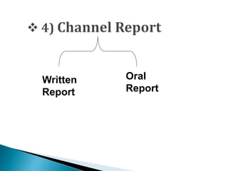 Written
Report
Oral
Report
 
