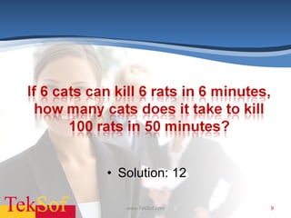 Solution: 12 www.TekSof.com 