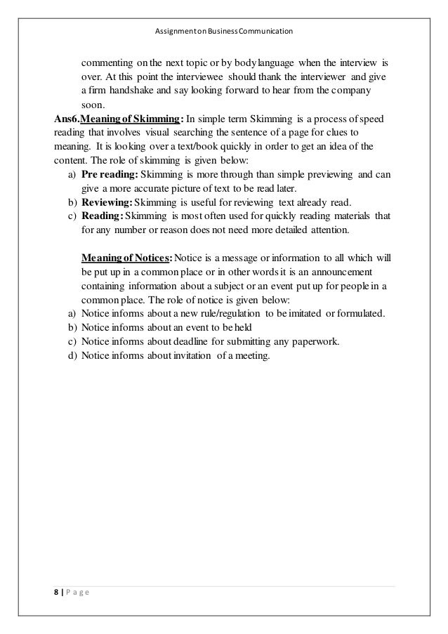 Paragraph on business communication picture