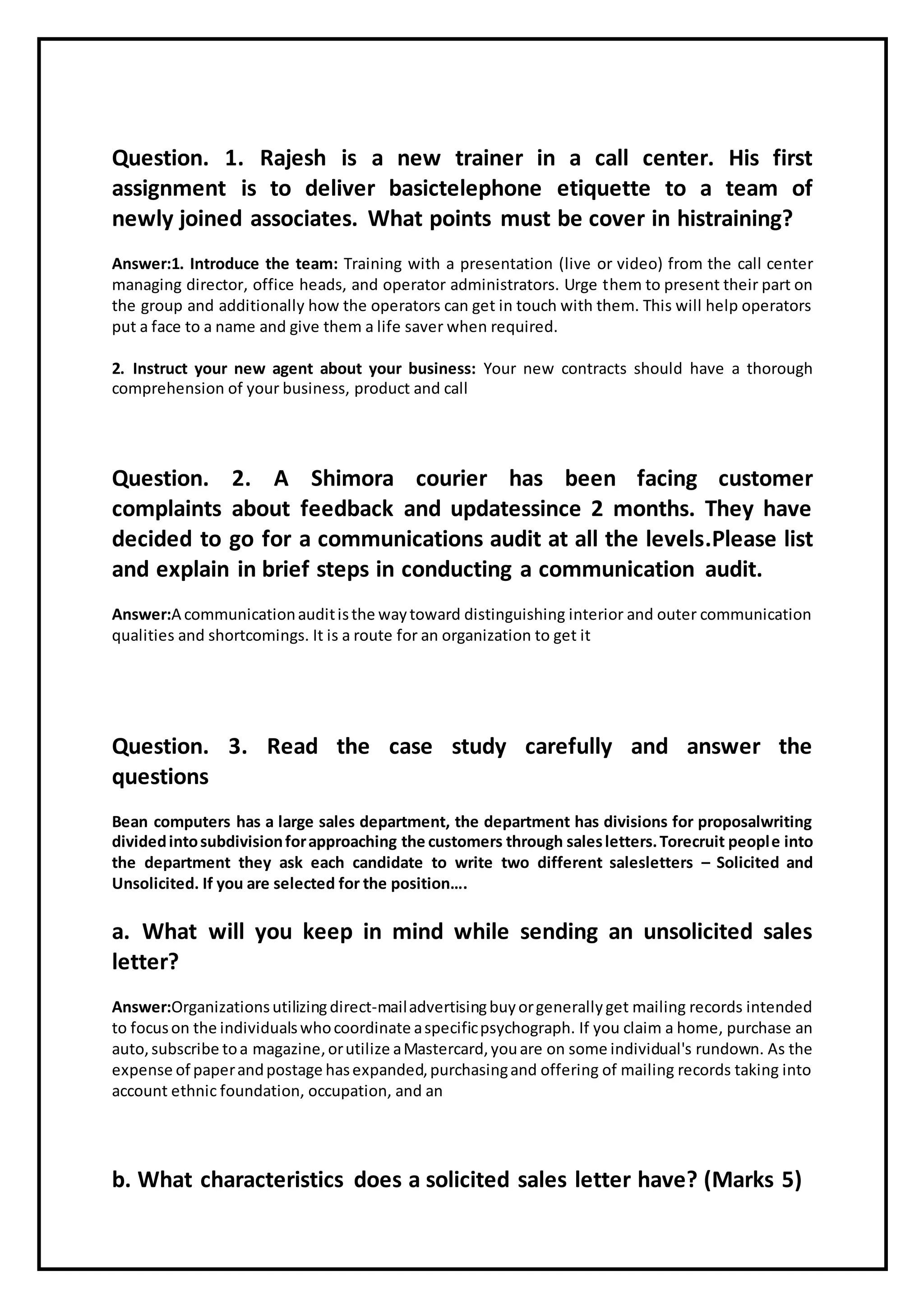 Business communication etiquette pdf