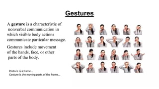 Posture is a frame…
Gesture is the moving parts of the frame…
 