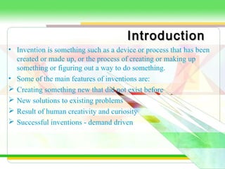 Inventions Introduction Creative Inventions | PPT