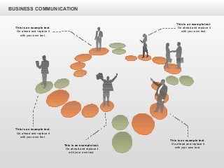 BUSINESS COMMUNICATION
This is an example text.
Go ahead and replace it
with your own text.
This is an example text.
Go ahead and replace it
with your own text.
This is an example text.
Go ahead and replace it
with your own text.
This is an example text.
Go ahead and replace it
with your own text.
This is an example text.
Go ahead and replace it
with your own text.
 