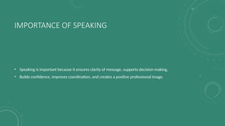Mastering Effective Speaking Skills for Business Communication Success ...
