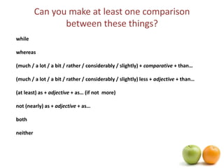 Business comparisons | PPTX