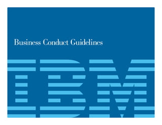 IBM Business Conduct Guidelines